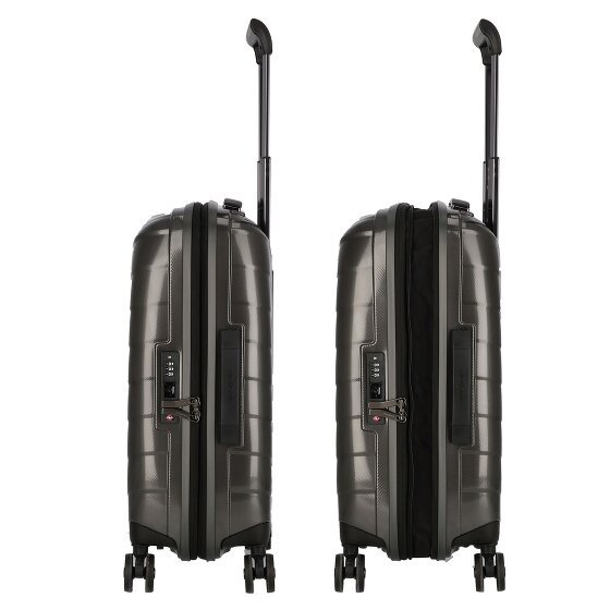 Samsonite Attrix 4 ruote Carrello della cabina 55 cm con piega di espansione