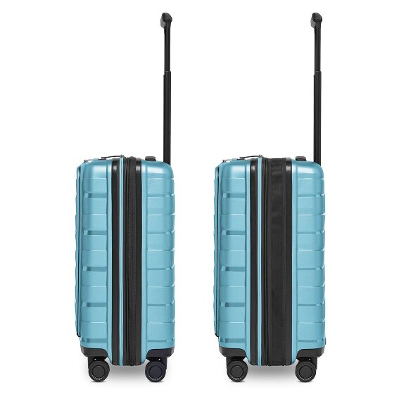 Bergpfeil Travel 4 ruote Carrello della cabina 55 cm Scomparto per laptop con piega di espansione