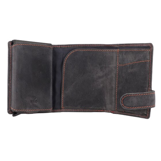 Greenburry Portafoglio originale vintage RFID in pelle 8,5 cm
