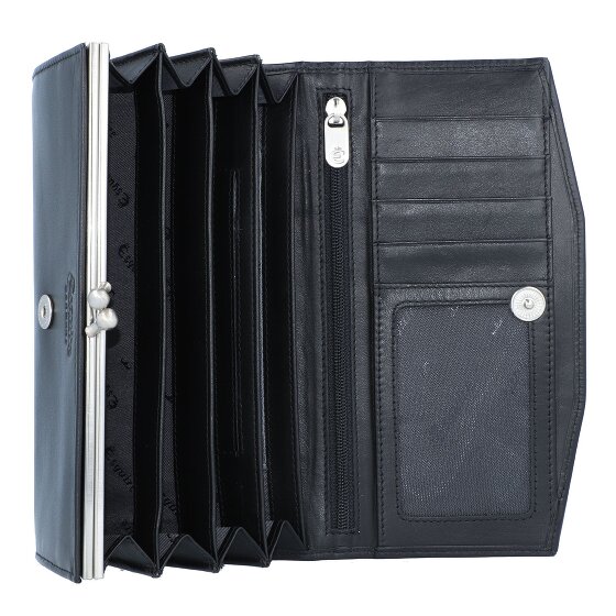 Esquire Nuovo portafoglio di seta in pelle 18 cm