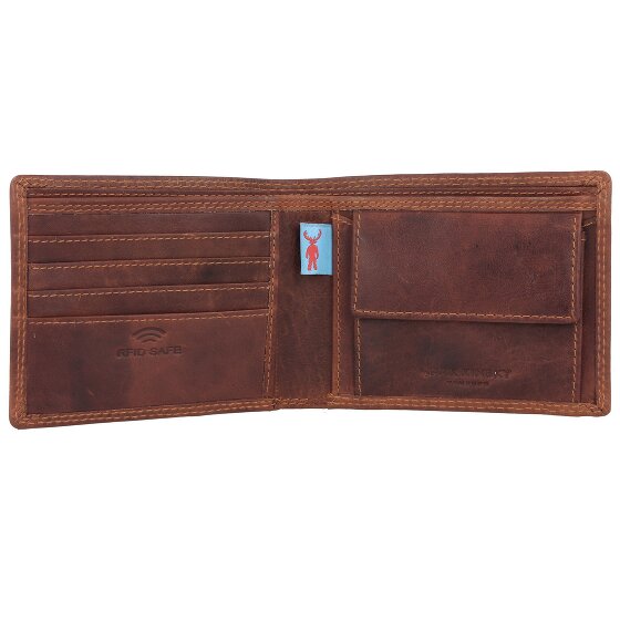 Jack Kinsky Monterey Portafoglio Protezione RFID Pelle 11.5 cm