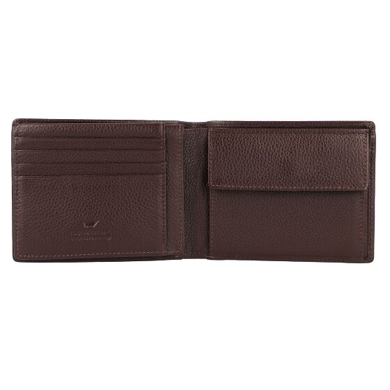 Braun Büffel Portafoglio Prato RFID in pelle 12 cm