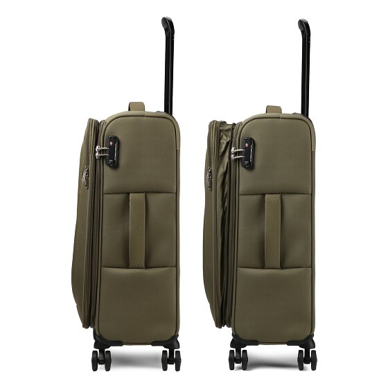 American Tourister Nitestream 4 ruote Set di valigie 3 pezzi con piega di espansione