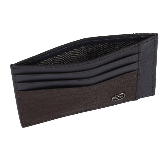 Piquadro Black Square Custodia per carta di credito Pelle 11 cm
