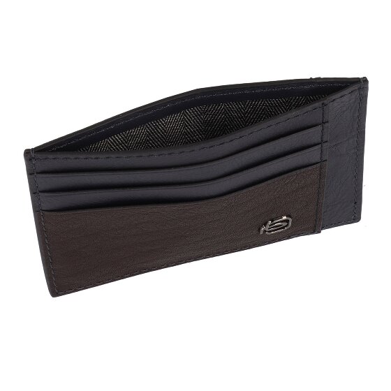 Piquadro Black Square Custodia per carta di credito Pelle 11 cm