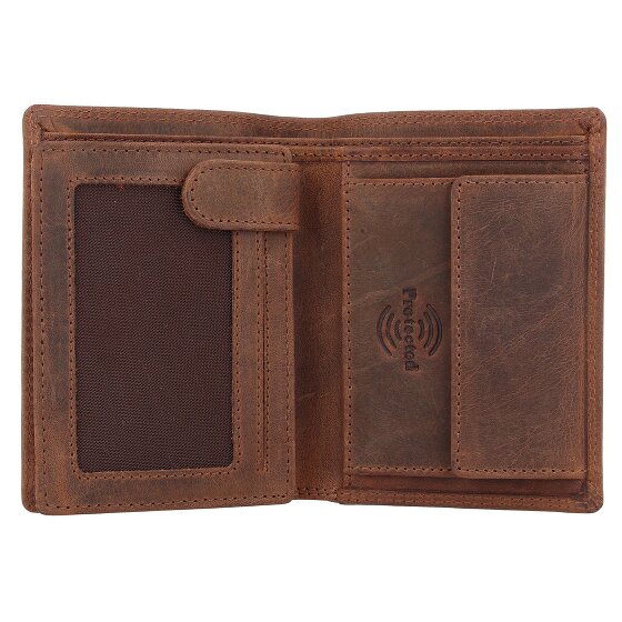 Greenland Nature Montenegro Portafoglio RFID in pelle 9 cm
