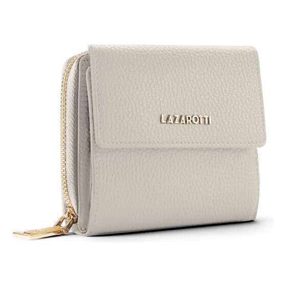 Lazarotti Portafoglio Bologna in pelle con chiusura a zip, 12 cm