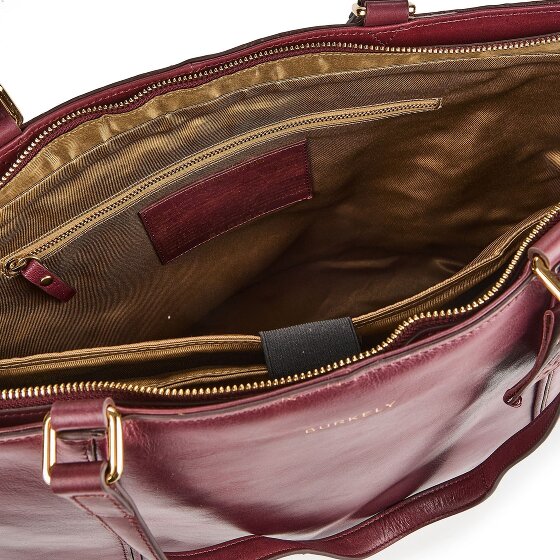 Burkely Fine Florence Borsa shopper Vera Pelle 37 cm Vano porta PC