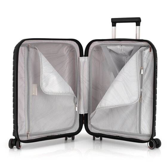 Gabol Kiba 4 ruote Set di valigie 3 pezzi con piega di espansione