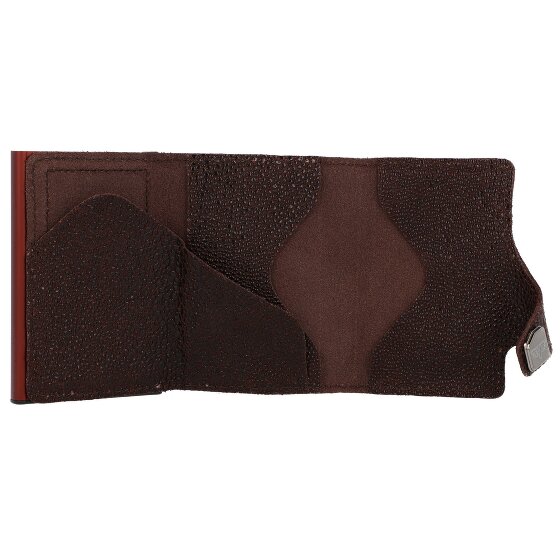 Tru Virtu Custodia per carte di credito Click & Slide Portafoglio RFID in pelle 6,5 cm