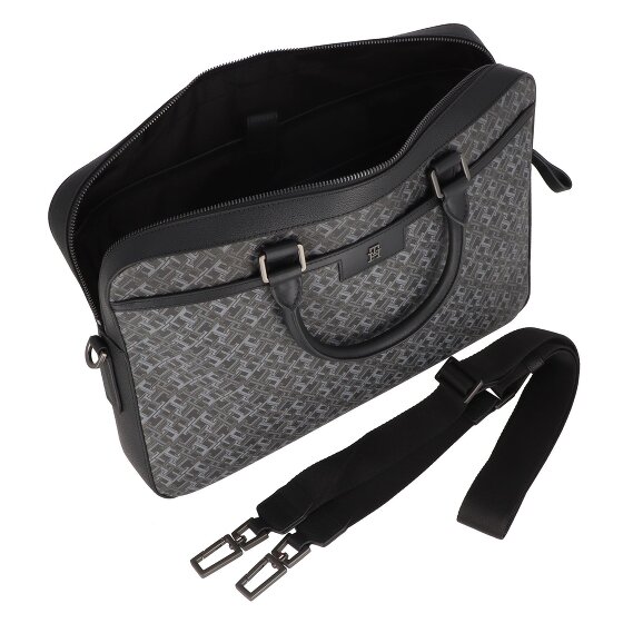 Tommy Hilfiger TH Monogram Valigetta Pelle 40 cm Scomparto per laptop
