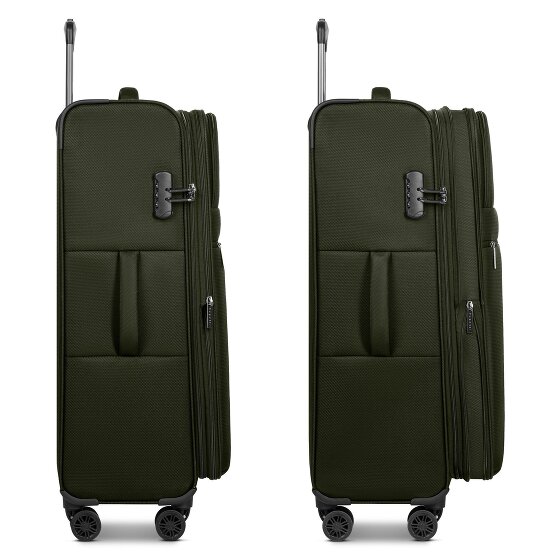 bugatti Valencia Soft 4 ruote Carrello L 75 cm con piega di espansione