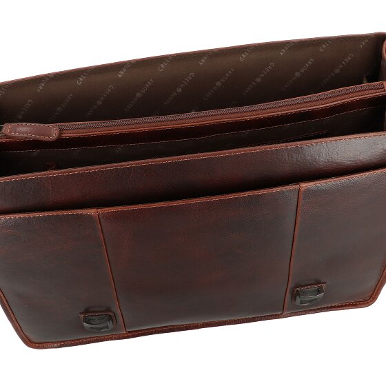 Greenburry Rugged Cartella Messenger Pelle 40.5 cm Scomparto per laptop