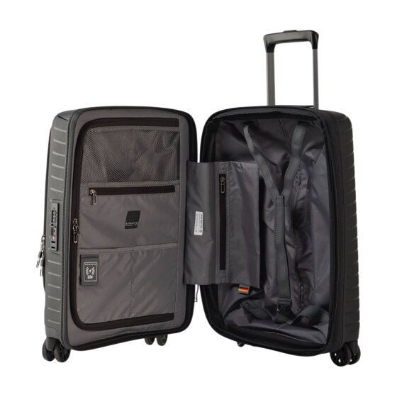 Stratic Novium 4 ruote Carrello della cabina S 55 cm Scomparto per laptop con piega di espansione