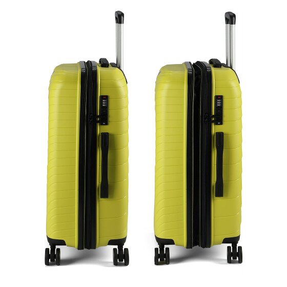 Benzi 5808 4 ruote Set di valigie 3 pezzi con piega di espansione