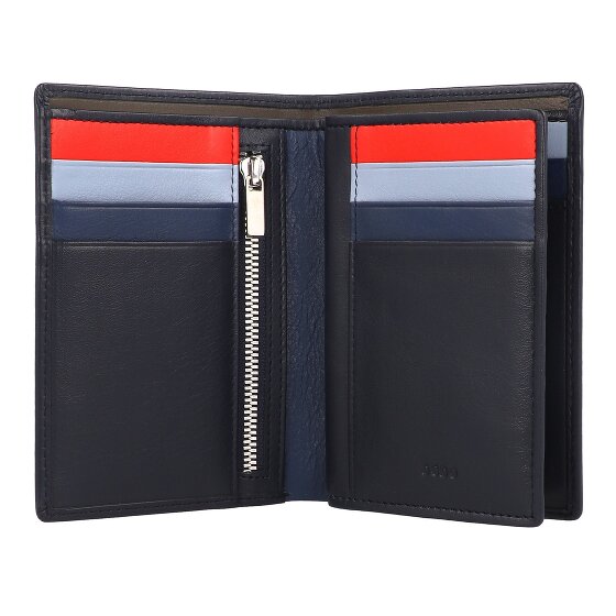 DuDu Tiberio Portafoglio Protezione RFID Vera Pelle 9.5 cm
