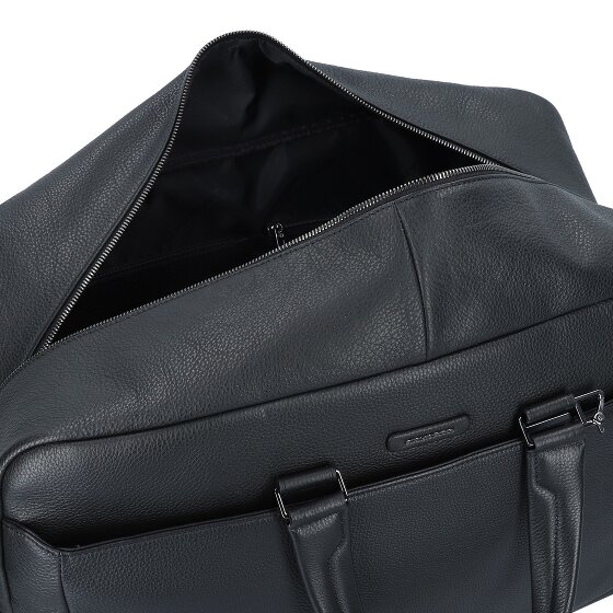 Piquadro Borsa da viaggio quadrata blu in pelle 52 cm