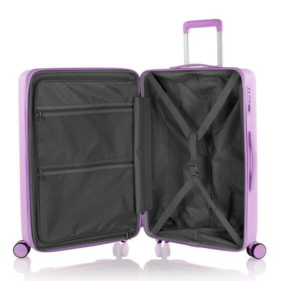 Heys Pastel 4 ruote Set di valigie 3 pezzi con piega di espansione