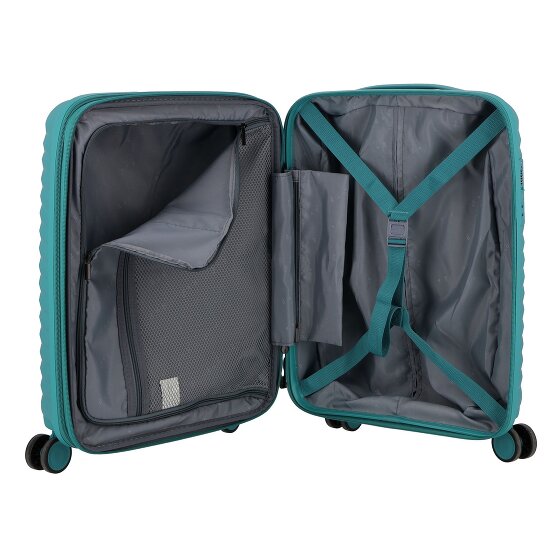 d&n Travel Line 4500 4 ruote Carrello della cabina S 55 cm con piega di espansione