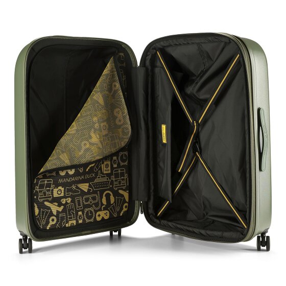 Mandarina Duck Logoduck + 4 ruote Carrello L 75 cm
