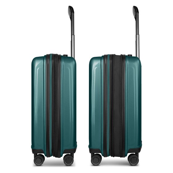 Redolz Set di valigie Essentials 14 a 4 ruote + beauty case 4 pezzi con piega elastica