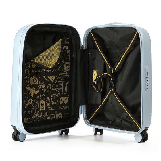 Mandarina Duck Logoduck Carrello cabina a 4 ruote 55 cm