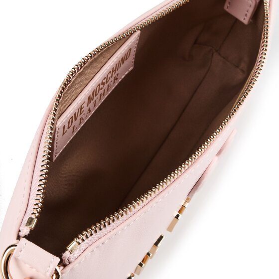 Love Moschino Cipria Borsa a spalla Vera Pelle 25 cm