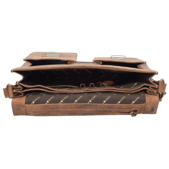 Greenburry Cartella vintage in pelle 40 cm