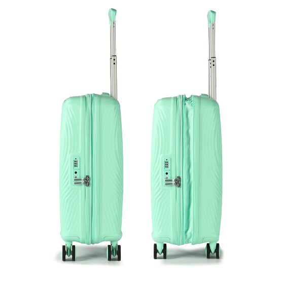 American Tourister Mickey Magic 4 ruote Carrello della cabina 55 cm con piega di espansione