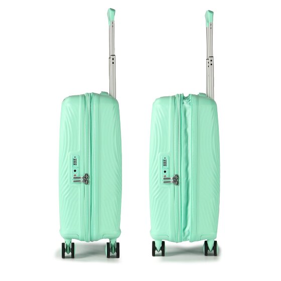 American Tourister Mickey Magic 4 ruote Carrello della cabina 55 cm con piega di espansione