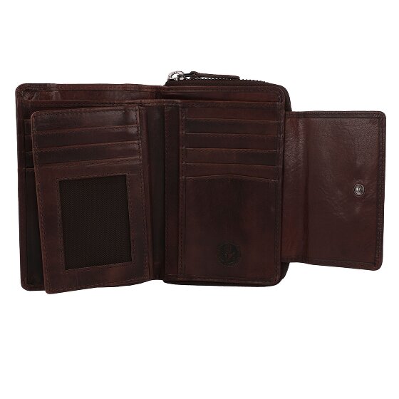 Greenburry Newport Portafoglio Protezione RFID Pelle 14 cm