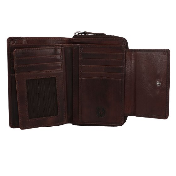 Greenburry Newport Portafoglio Protezione RFID Pelle 14 cm