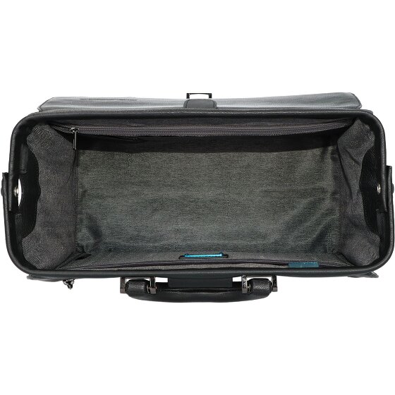 Piquadro Cartella quadrata nera in pelle 37 cm