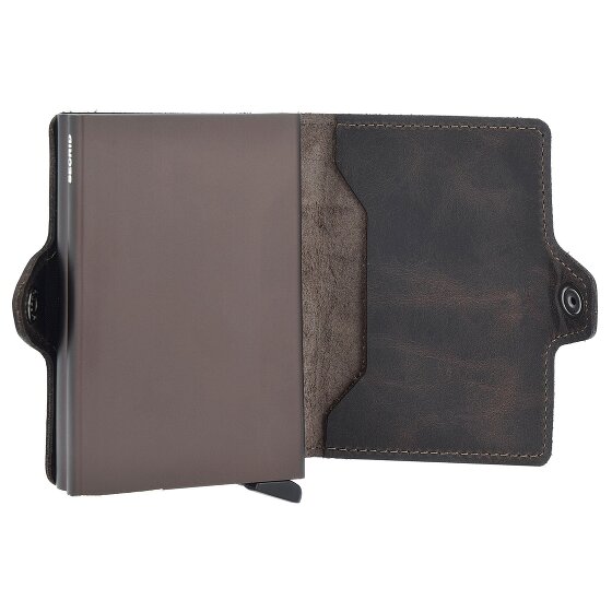 Secrid Twinwallet Porta carte di credito vintage RFID in pelle 6,5 cm