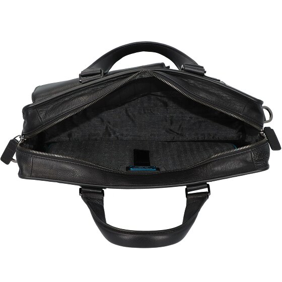 Piquadro Cartella Kobe 40 cm in pelle con scomparto per laptop