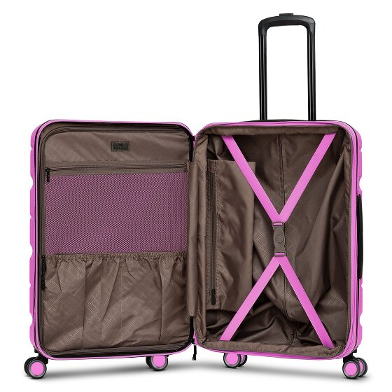 Franky Munich 4.0 Set di valigie a 4 ruote, 3 pezzi con piega elastica