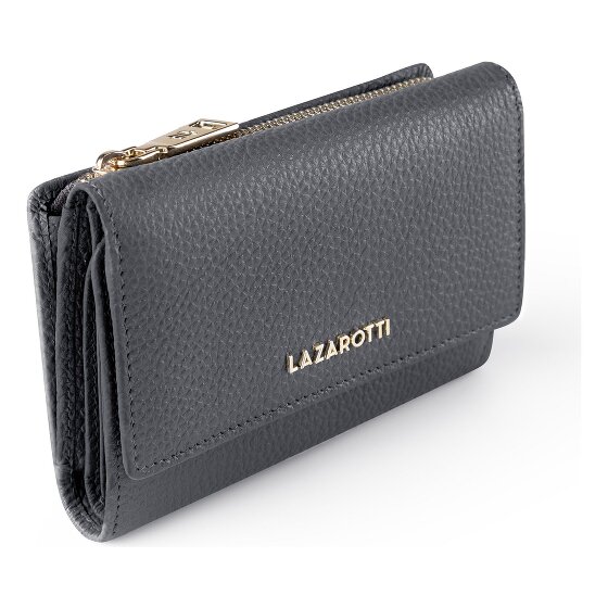 Lazarotti Bologna Portafoglio XL in pelle con scomparto con zip 14 cm