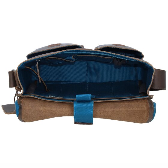 aunts & uncles Hunter Nick Messenger in pelle 37 cm scomparto per laptop