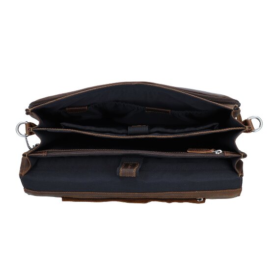 Plevier Vintage Oxford Valigetta Protezione RFID Pelle 40 cm Scomparto per laptop