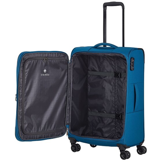 Travelite Chios 4 ruote Carrello 67 cm con piega di espansione
