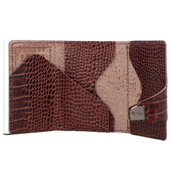 Tru Virtu Custodia per carte di credito RFID in pelle 6,5 cm