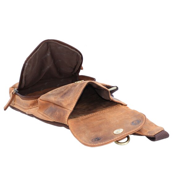 Greenburry Borsa a tracolla vintage in pelle 26 cm