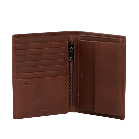 Samsonite Eluxe Veg Portafoglio Protezione RFID Vera Pelle 13 cm