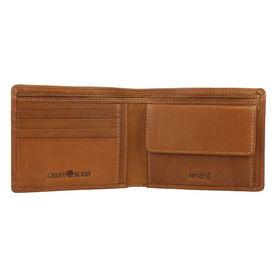 Greenburry Tornado Portafoglio Protezione RFID Pelle 12 cm Greenburry Tornado Portafoglio Protezione RFID Pelle 12 cm