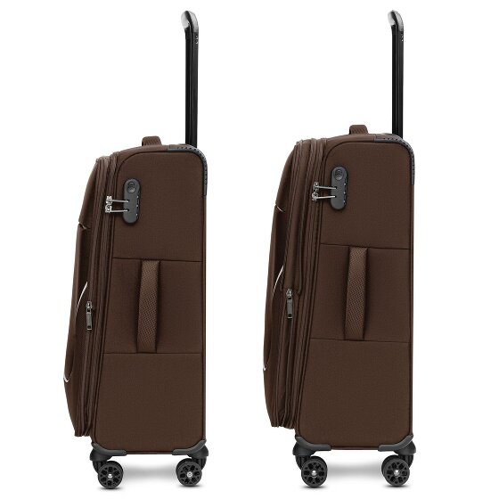 Stratic taska set di valigie a 4 ruote 3 pezzi con piega elastica