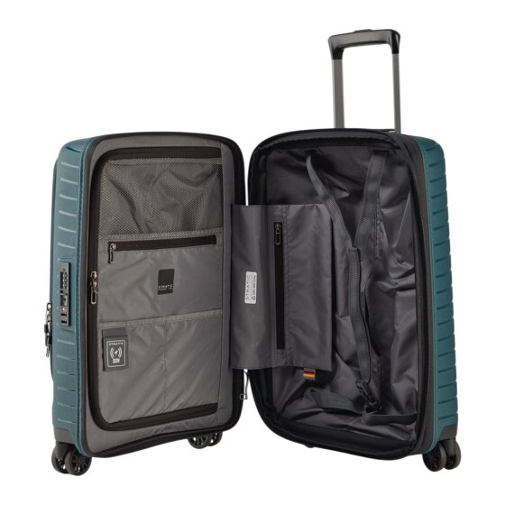 Stratic Novium 4 ruote Carrello della cabina S 55 cm Scomparto per laptop con piega di espansione