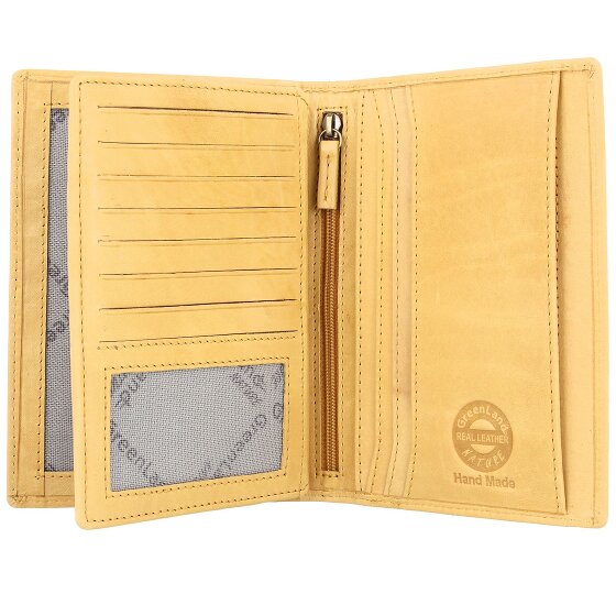 Greenland Nature Custodia per passaporto in pelle RFID di colore morbido 12 cm