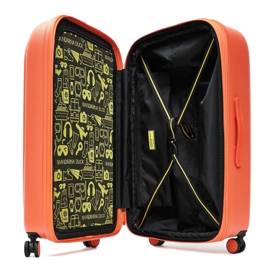 Mandarina Duck Logoduck + 4 ruote Carrello L 75 cm