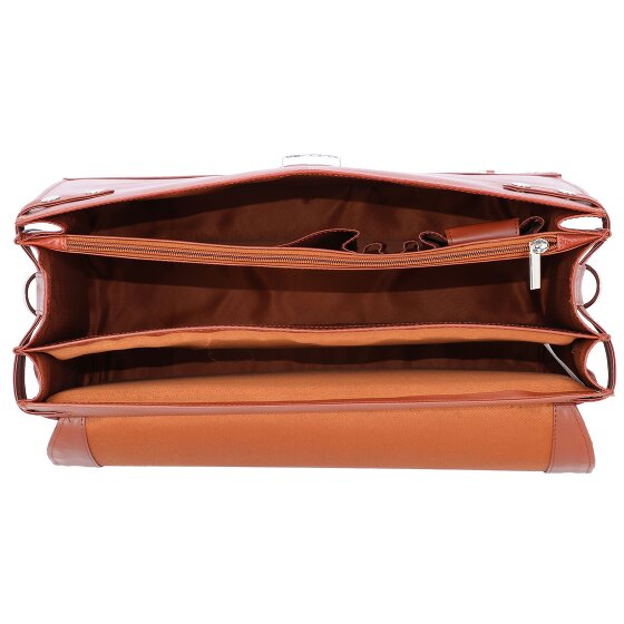 Alassio Cartella in pelle Mocca 38 cm scomparto per laptop