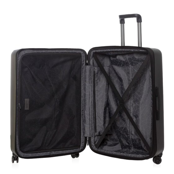 Mandarina Duck Tank Case 4 ruote Carrello L 75 cm con piega di espansione